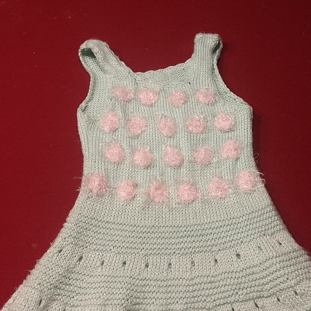 Kids hand knit dress